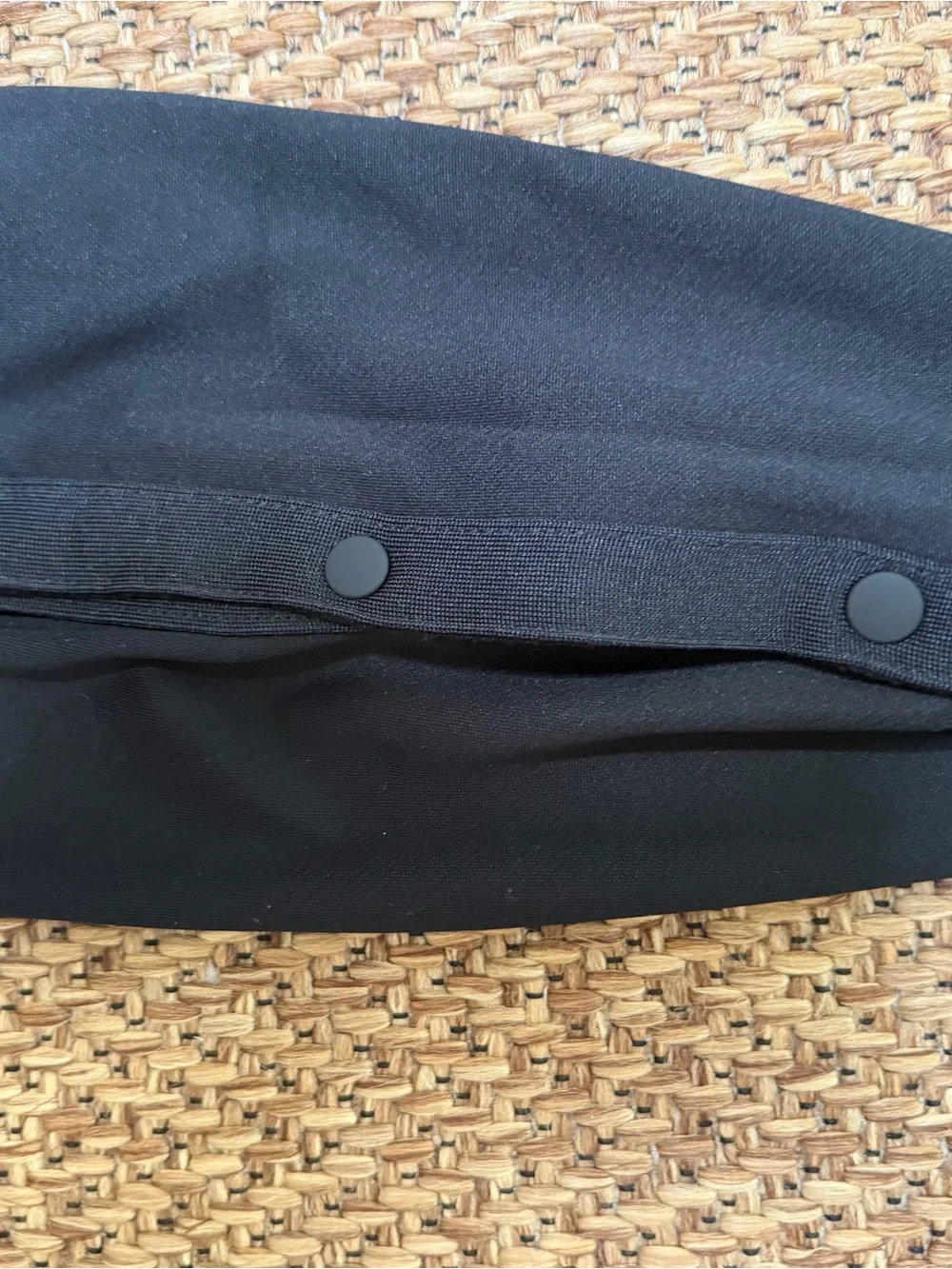 Gap Kids Black Snap-Detail Athletic Pants